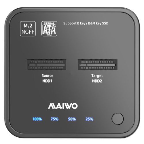 MAIVO M.2 SSD Docking Station Duplicator Support SATA PCIe M.2 SSD Clone without PC SSD Enclosure