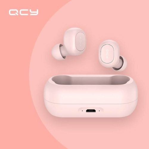 QCY T1C TWS bluetooth Earphones Wireless Earbuds New Edition HiFi AAC Stereo Calls Low Latency Gaming Headset Mini Headphones