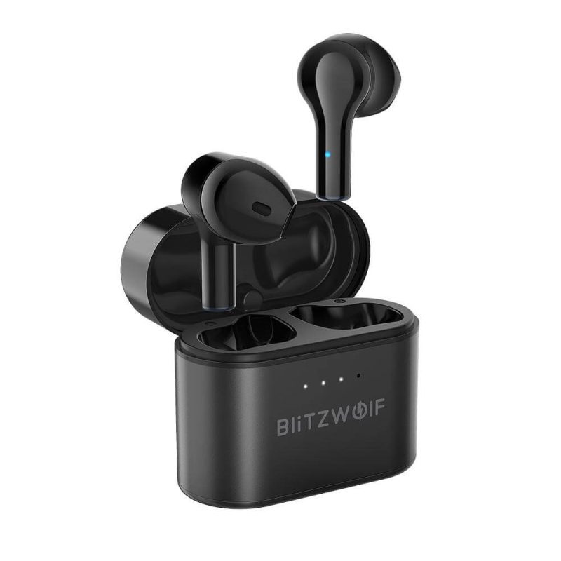 BlitzWolf® BW-FYE9 TWS Wireless Earbuds bluetooth 5.0 Earphone Half In-ear QCC3020 CVC8.0 DSP Noise Reduction Low Latency Gaming Headphone with Mic