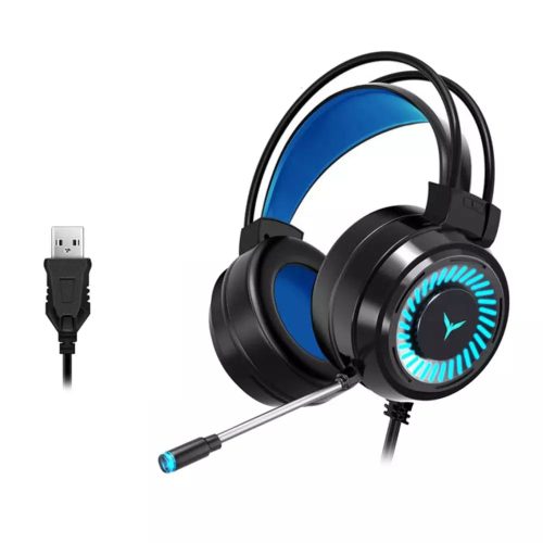 G60 Gaming Headset 7.1 Channel 50MM Speaker Unit Colorful Circular Breathing Light HIFI Cinema Sound 360° Omnidirectional Microphone