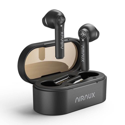 BlitzWolf® AirAux AA-UM7 TWS bluetooth 5.0 Earbuds HiFi Stereo Bass Half In-ear Earphone Touch Control Waterproof Sport Headphone with Mic (Black)