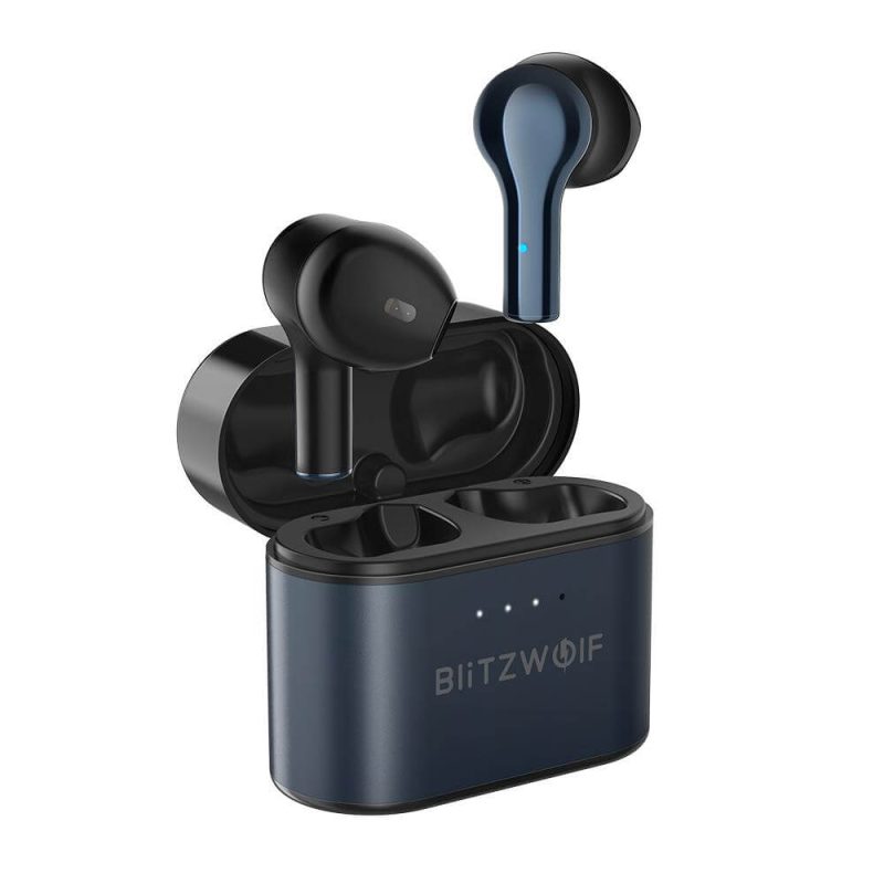 BlitzWolf® BW-FYE9 TWS Wireless Earbuds bluetooth 5.0 Earphone Half In-ear QCC3020 CVC8.0 DSP Noise Reduction Low Latency Gaming Headphone with Mic