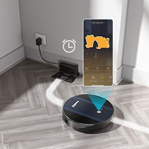 geek smart robot vacuum cleaner g6 ultra thin 1800pa strong suction automatic self charging app control custom cleaning great for hard floors to carpetsbanned from selling on amazon 2